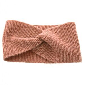pink knit winter headband